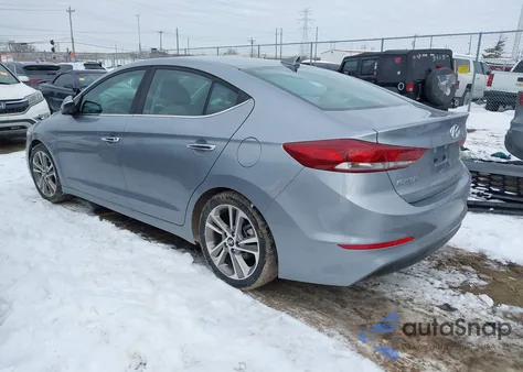 2017 Hyundai Elantra Limited z USA, uszkodzony, nr VIN 5NPD84LF5HH012340